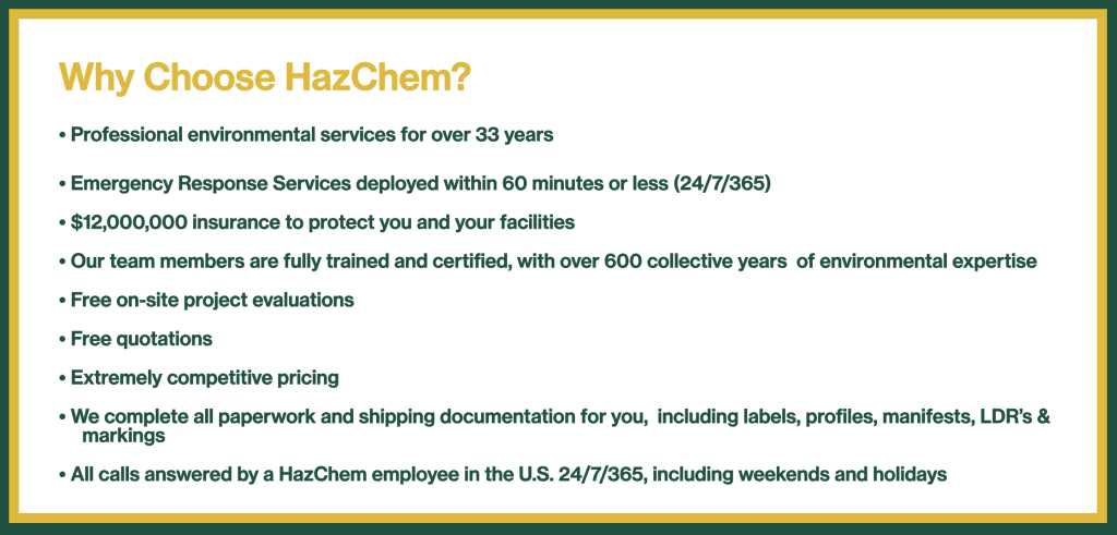 why choose hazchem