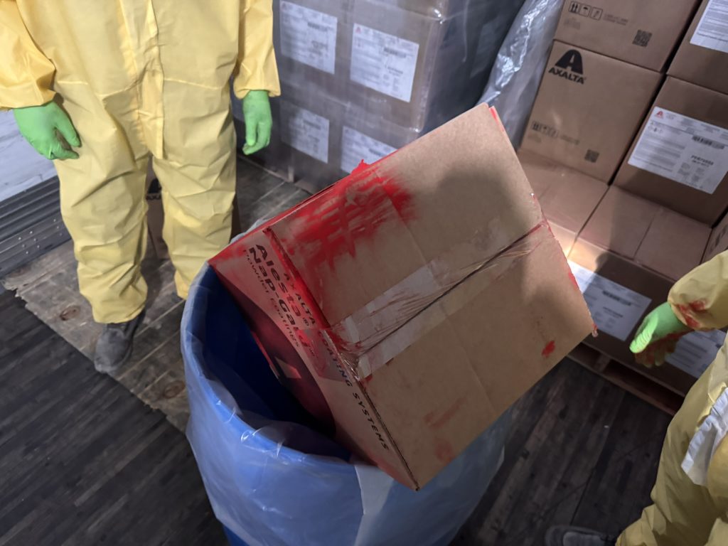 55 gallon OTP drum for waste after spill